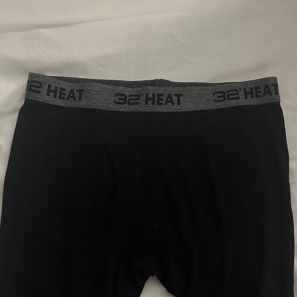 32 Degrees Men's Gray and Black Boxer Briefs